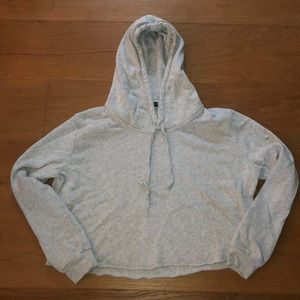 Brandy Melville Cropped Gray Sweatshirt